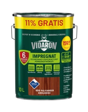 Vidaron Impregnat powłokotwórczy Palisander Królewski 9l+11%