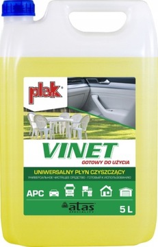 ATAS VINET плакат чистый пластик для мытья жидкость 5L 5L