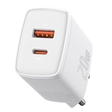 Ładowarka sieciowa Baseus Compact 20W szybka ładowarka sieciowa z gniazdem