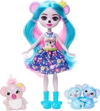 ENCHANTIMALS DOLL FAMILY Кукла КОАЛА + 3 плюшевых мишки