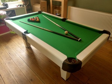 7FT Stół Bilardowy Radley Prime Pool Biały