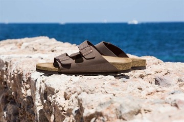 Klapki męskie profilowane Birkenstock Arizona BIRKO FLOR LEKKIE NA LATO