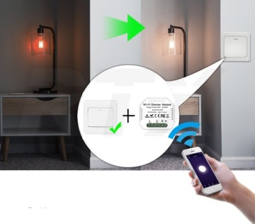 Модуль диммера света RTX, 2 цепи, внутренний Wi-Fi TUYA