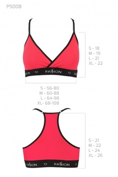 PS008 SPORTY TOP красный L - Sport Edition
