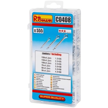 CORONA C0408 НАБОР ПРЯМЫХ ШТИФТОВ 555 EL