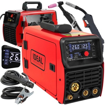 Spawarka Migomat Ideal TECNO MIG 203 LED 4w1 Synergia zestaw