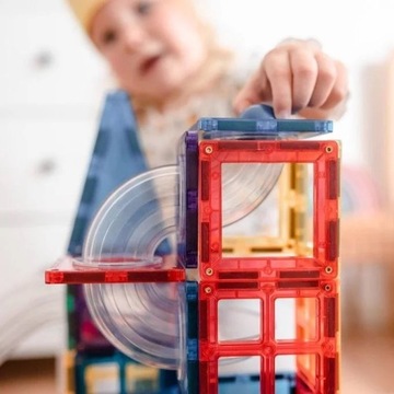 МАГНИТНЫЕ БЛОКИ CONNETIX BALL RUN RADING TRACK 92 ЭЛЕМЕНТА