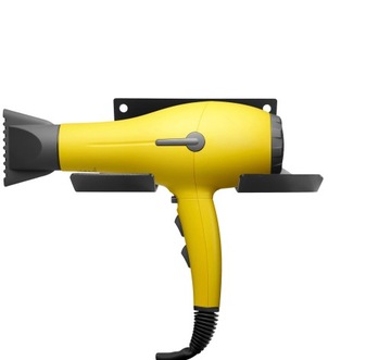 НАСТЕННЫЙ КРОНШТЕЙН STRONG Вешалка для фена, МЕТАЛЛ, ЧЕРНЫЙ УНИВЕРСАЛЬНЫЙ