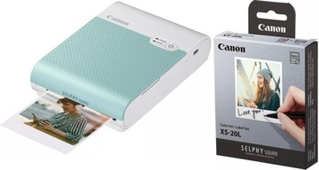 Drukarka Canon Selphy Square QX10 zielona + wkład 20 zdjęć