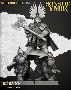 King Ulric of Thrym-Heim x3 Highlands Miniatures 3
