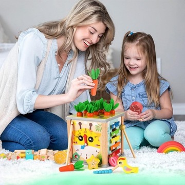 ДЕРЕВЯННЫЙ АКТИВНЫЙ ДЕБЕНОК 7 В 1, ДЕРЕВЯННАЯ ИГРУШКА, РАЗВИВАЮЩАЯ ИГРУШКА