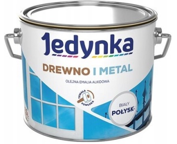 JEDYNKA FARBA DO DREWNA I METALU BIAŁA POŁYSK 2.5L
