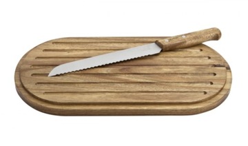 Хлебница АКАЦИЯ с доской и ножом 37,5х19х21,5 см Husla