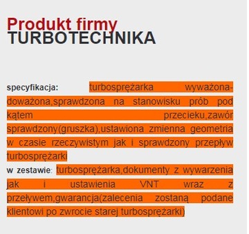 Ford Focus 1.6 tdci 109KM 2004 wzwyż turbosprężark