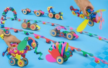 Магнитные блоки Clixo — набор для создания магнитных транспортных средств.