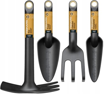 НАБОР САДОВЫХ ИНСТРУМЕНТОВ FISKARS ЛОПАТА RABBLE ЗАГЛУШКИ ДЛЯ ШЛАНГА 4 шт.