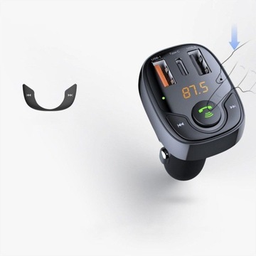 Передатчик | Зарядное устройство ROCK B301 Bluetooth FM QC