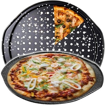 BLACHA FORMA DO PIECZENIA PIZZY na PIZZĘ TACA 30 cm BLASZKA PŁYTA NON-STICK