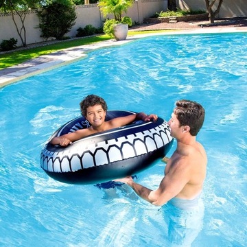 ШИНА ДЛЯ ВОДНОГО БАССЕЙНА БОЛЬШОЕ НАДУВНОЕ КОЛЬЦО С РУЧКАМИ 90см