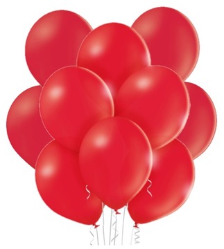 Balony Średnie Czerwone 10 Sztuk Urodziny 1-99