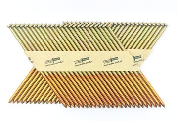Gwoździe łączone papierem 3,1x80 pierść,ocynk.34°