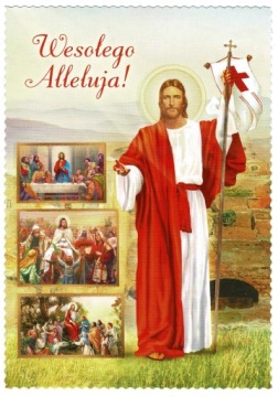 POCZTÓWKA KARTKA WIELKANOC ŚWIĘTA 1 SZT. religijna