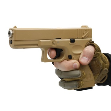 PISTOLET NA KULKI REPLIKA IMITACJA BRONI GLOCK 17 PIASKOWY CS GO CS2