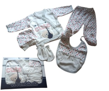 KOMPLET WYPRAWKA dla noworodka 5 części 56 -62 cm