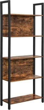 REGAŁ PÓŁKI STYL INDUSTRIALNY LOFT RUSTYKALNY 165 x 62 x24 cm