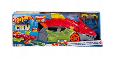 Hot Wheels Smok Transporter Wyrzutnia Dragon GTK42