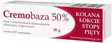 CREMOBAZA 50% KREM Z MOCZNIKIEM NA ZROGOWACENIA