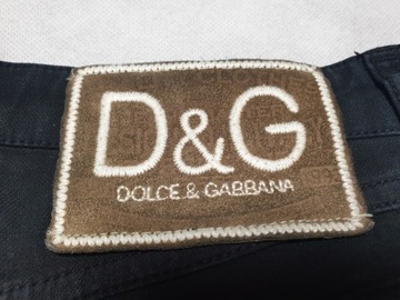 DOLCE & GABBANA - Damskie Spodnie roz. 28 / 42 pas 82cm _