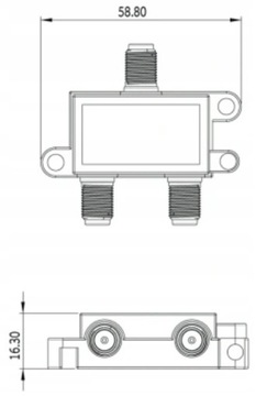 РАЗВЕТВИТЕЛЬ 1/2 ИНВЕРТО UNICABLE DVB-T SAT 5-2400