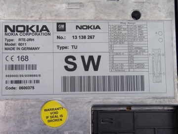 СЧИТЫВАТЕЛЬ SIM-КАРТ NOKIA OPEL SIGNUM VECTRA C 13138267