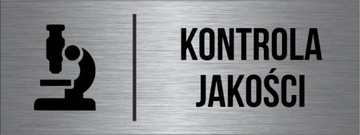 TABLICZKA Kontrola Jakości Aluminium Piktogram