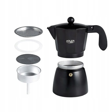 KAWIARKA ZAPARZACZ do KAWY MOKA ESPRESSO EKSPRES 320 ml 6 FILIŻANEK KAWY