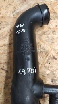 #7H0129615D# Воздуховод + вакуумная трубка #038103493 AM# VW T-5 1.9 TDI