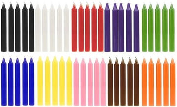 СОЕВАЯ БЕЛАЯ РИТУАЛЬНАЯ СВЕЧА 1 ШТ, ГАРМОНИЯ И ЗАЩИТА