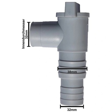 WĘŻE PRZEJŚCIÓWKA BASEN 32MM PODŁĄCZENIE ZAWÓR