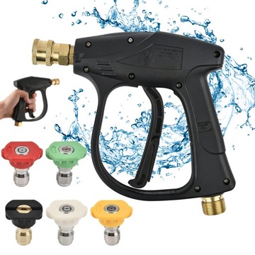 PISTOLET DO MYJKI WYSOKOCIŚNIENIOWEJ Z 5 DYSZAMI DO MYJNIA SAMOCHODOWA