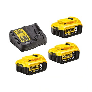 ŁADOWARKA XR 3 X AKUMULATORY 5.0AH DCB115P3 DEWALT