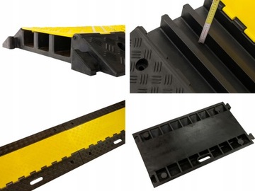 ЗАЩИТНЫЙ РАЗВЕТ КАБЕЛЯ РЕЗИНОВЫЙ ПОРОГ ПЛАТФОРМА ПОКРЫТИЕ КАБЕЛЯ 3 КАНАЛА ДО 10 ТОНН