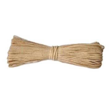 Knot bawełniany do świec do świec surowy 3x18- 20M