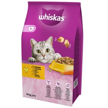 WHISKAS sucha karma dla kota z kurczakiem 14 kg