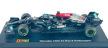 BBURAGO RACE MERCEDES-AMG F1 W12 E PERFORMANCE #77 BOTTAS FORMULA 1 НОВИНКА