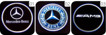 Беспроводной светодиодный проектор логотипа Mercedes-Benz!