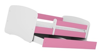 ŁÓŻKO DLA DZIEWCZYNKI Z MATERACEM == 70X140 RÓŻOWE