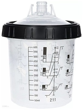 PPS KUBEK WKŁAD 650ml+wieczko SITKO 190mikron 157