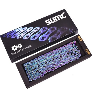 Велосипедная цепь SUMC-SX11SL с MissingLink, 116 л, 11 скоростей, горная и