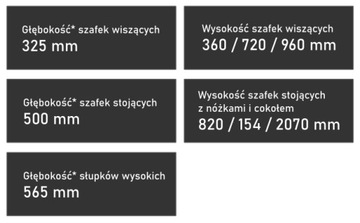 Кухонная мебель QUATRO+, Шкафы МДФ, Кухня LAKIER